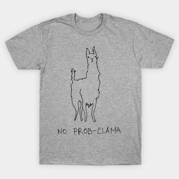 No Prob-LLama T-Shirt by NJORDUR